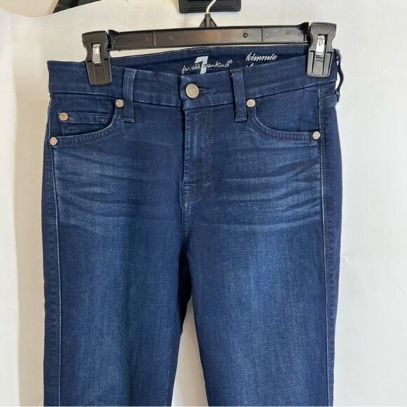 7 for All Mankind Kimmie Straight Leg Jean/Dark Denim/Size 24 - Picture 8 of 9